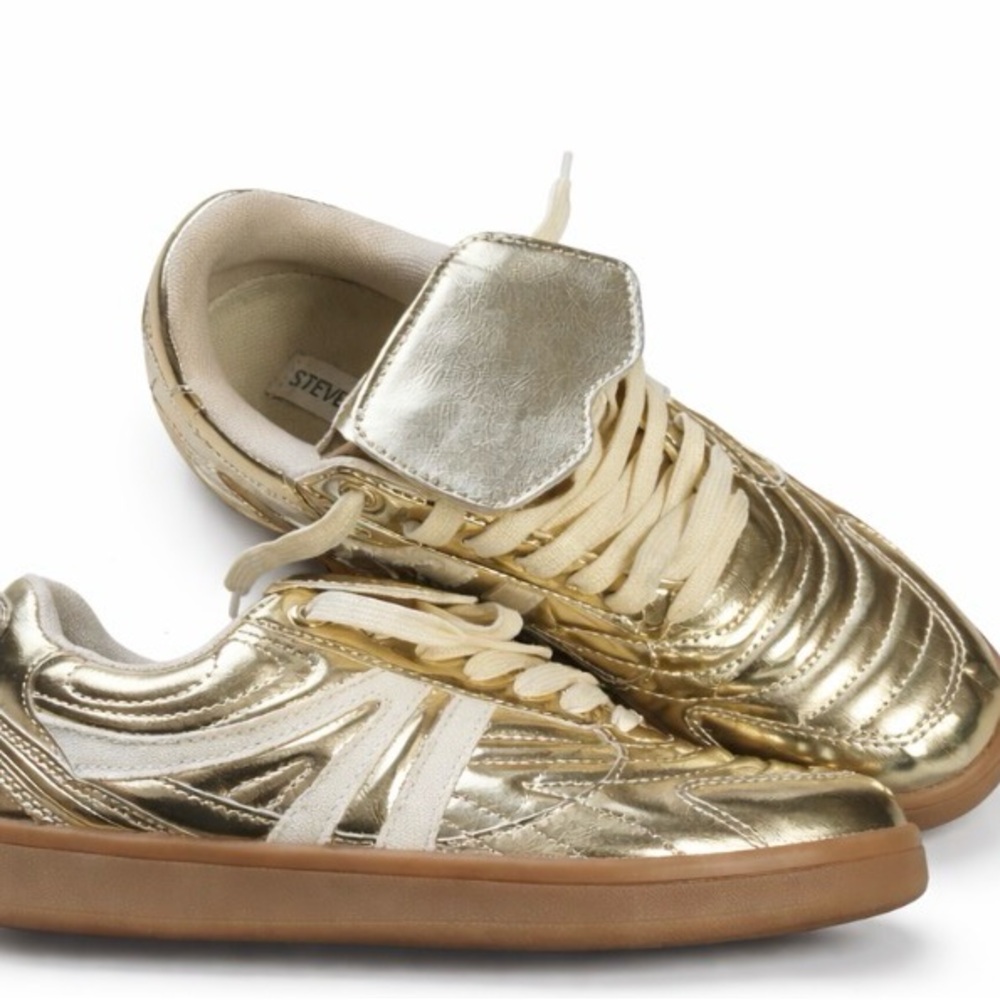 Gold Steve Madden Unworn Sneakers